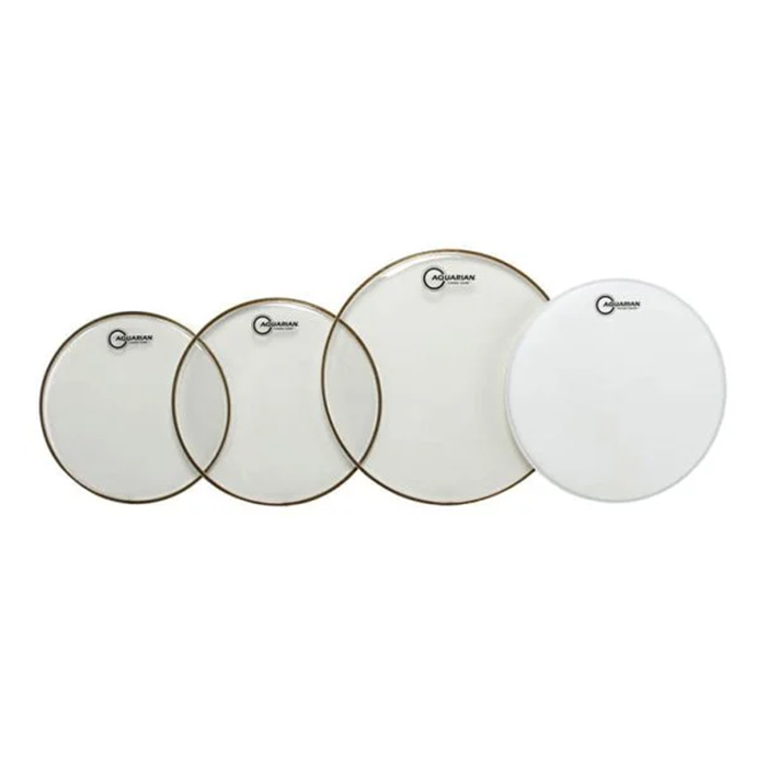 Kit de Peles Aquarian Classic Clear – 10" / 12" / 16" + Pele TC14