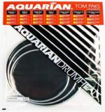 Kit de Peles Aquarian Response 2 Texture Coated – 10" / 12" / 14" (Preta)