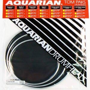 Kit de Peles Aquarian Response 2 Texture Coated – 10" / 12" / 14" (Preta)