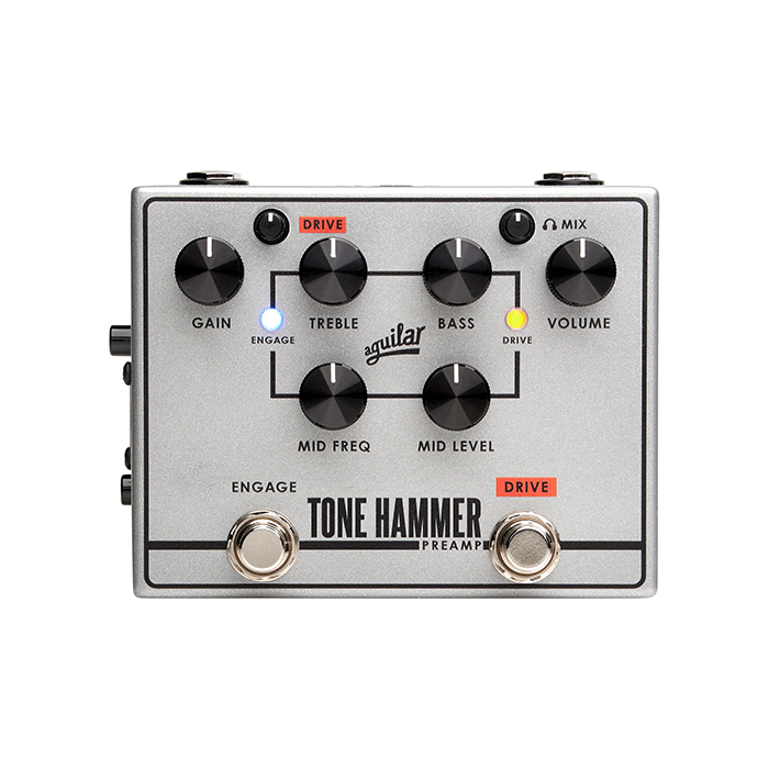 Pedal Aguilar Tone Hammer V2 - Preamp/Direct Box para Contrabaixo