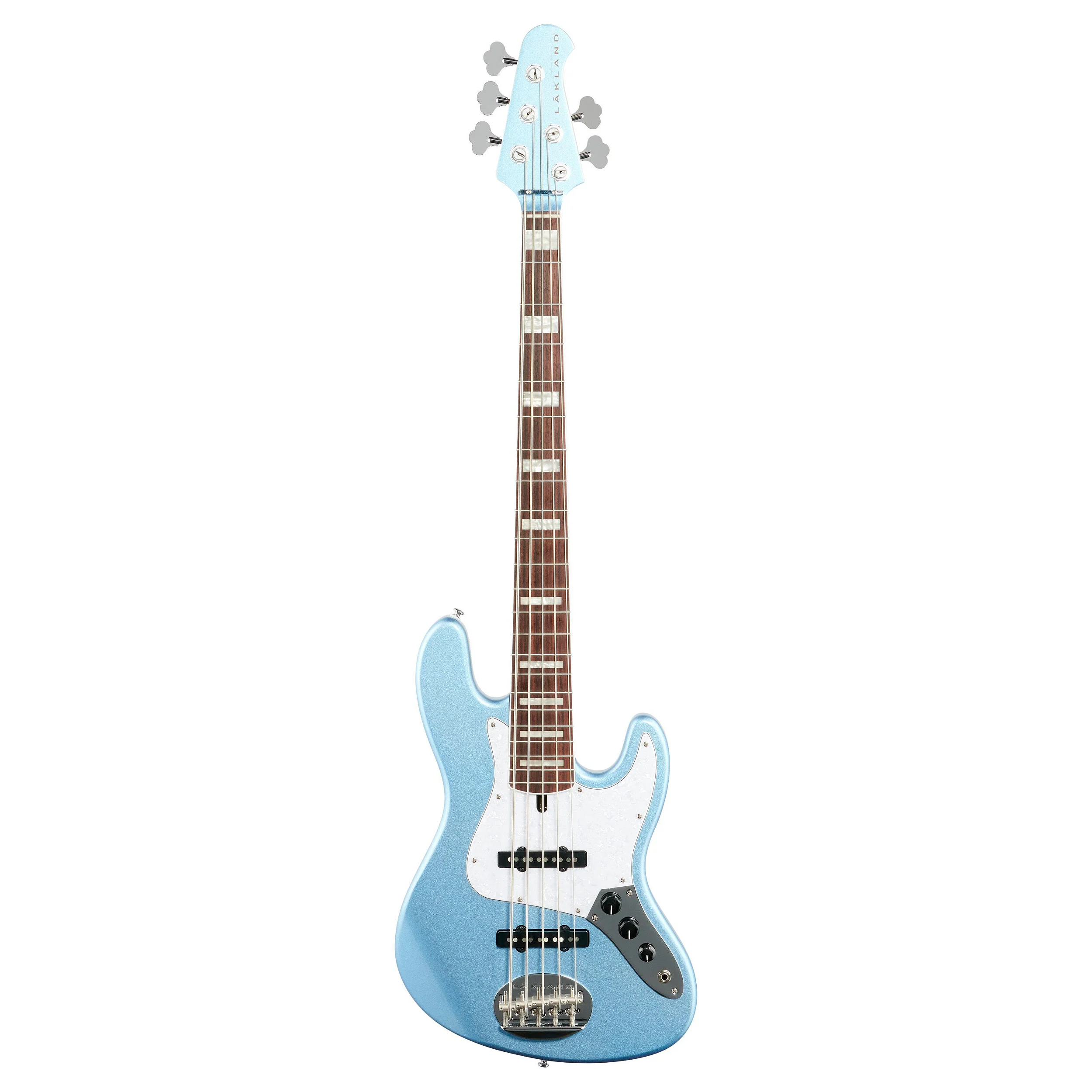Baixo Elétrico Lakland Skyline 55-60 "Vintage J" – 5 Cordas Lake Placid Blue - Imagem 4